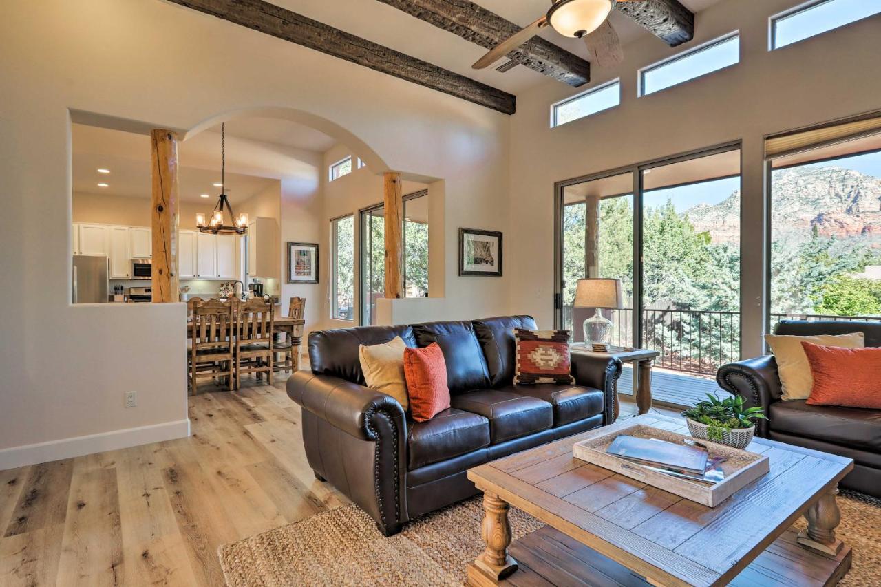 Luxury Sedona Living Remodeled With Red Rock Views! Villa Exterior photo